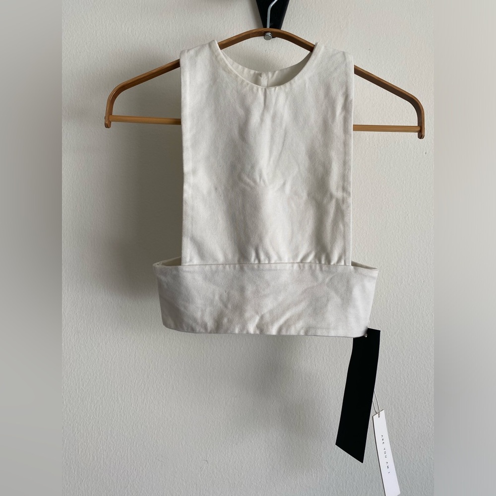 NWT AYAI Are You Am I White Rin Bra XS